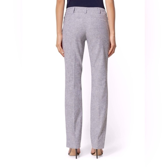 New York & Co 7th Ave Women's LINEN Straight Leg Trouser Pants Plus Size 18 NWT - Picture 6 of 6